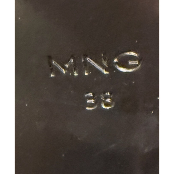 MANGO MNG CHOCOLATE COSME SQUARED SQUARE TOE LEATHER ANKLE BOOTS BOOTIE 38 7.5 - Picture 11 of 12